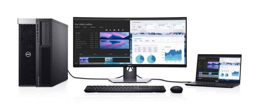 Monitor DELL U3419W - Multitasking