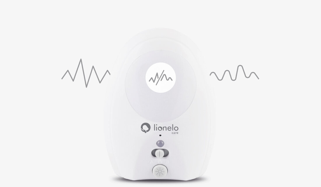 Niania elektroniczna LIONELO Babyline 2.1 regulacja dzwieku wyposazenie funkcja lampki nocnej regulacja szumu
