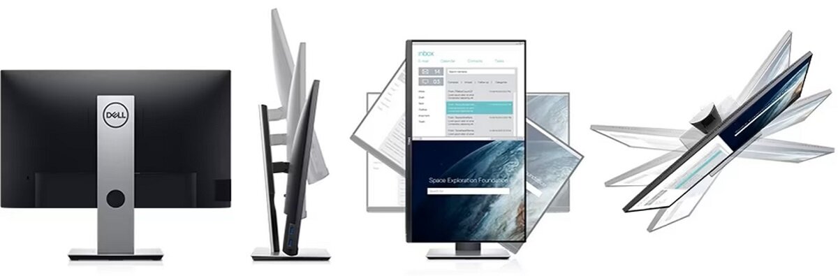 Monitor DELL P2319H Pozwoli Ci zoptymalizować miejsce pracy Technologia IPS umożliwia wyświetlanie żywych kolorów — niezależnie od tego, gdzie siedzisz