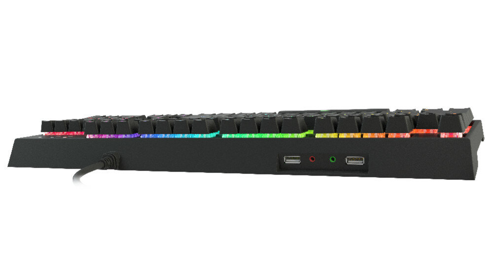 GENESIS THOR 200 RGB US HUB USB AUDIO PORT SŁUCHAWKI MIKROFON WEJŚCIA