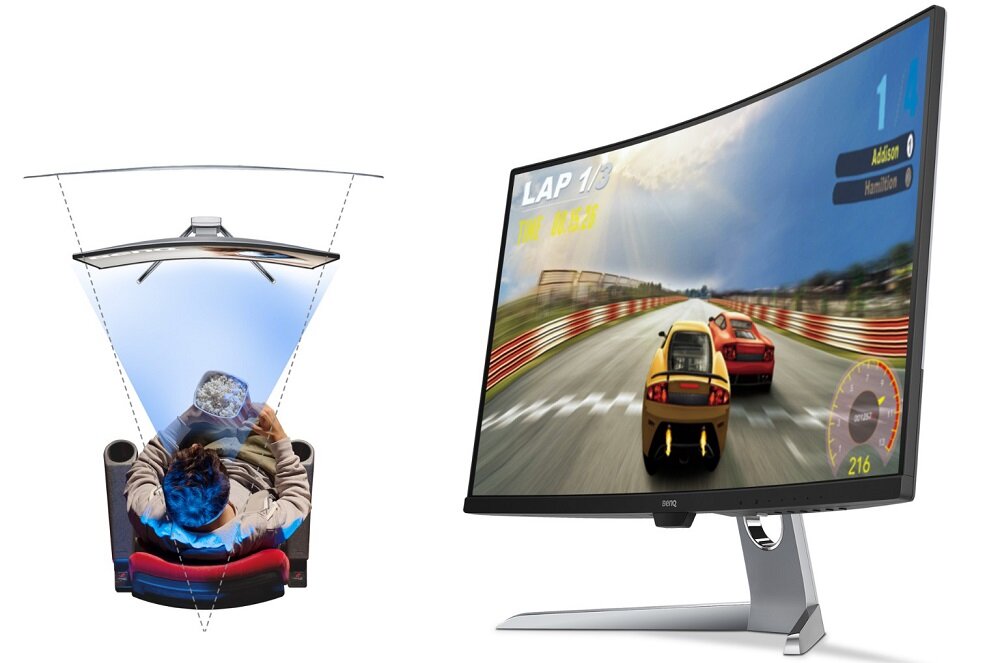 Monitor BENQ EX3203R - Zakrzywiony Ekran