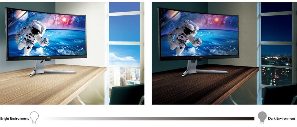 Monitor BENQ EX3203R - Technologia Brightness Inteligence