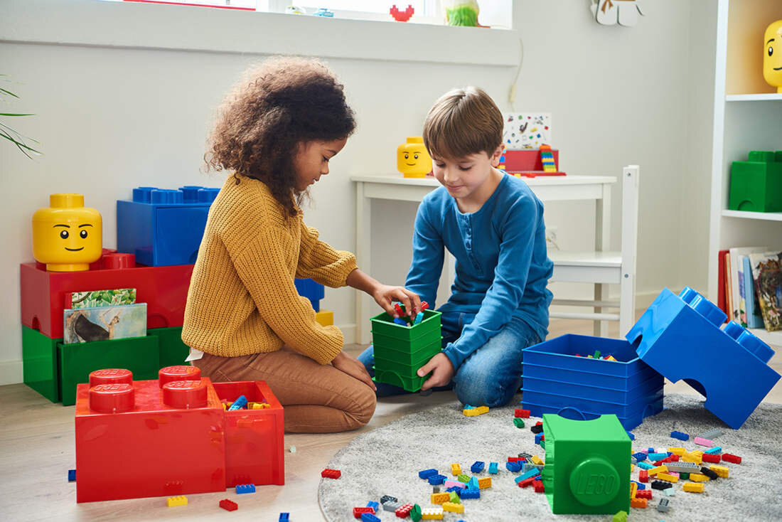 Pojemnik na LEGO z szufladka Brick 4 Czerwony 40051730