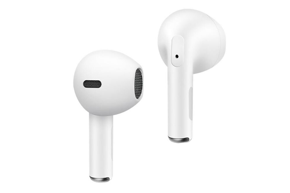 Słuchawki douszne MEDIA-TECH R-Phones TWS MT3589W - Automatyczne połączenie TWS, słuchawki na białym tle
