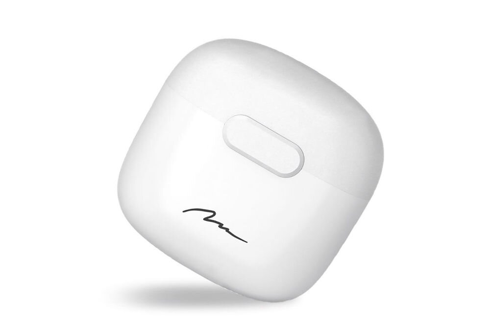 Słuchawki douszne MEDIA-TECH R-Phones TWS MT3589W - Stabilne Bluetooth 5.3, etui ładujące na białym tle
