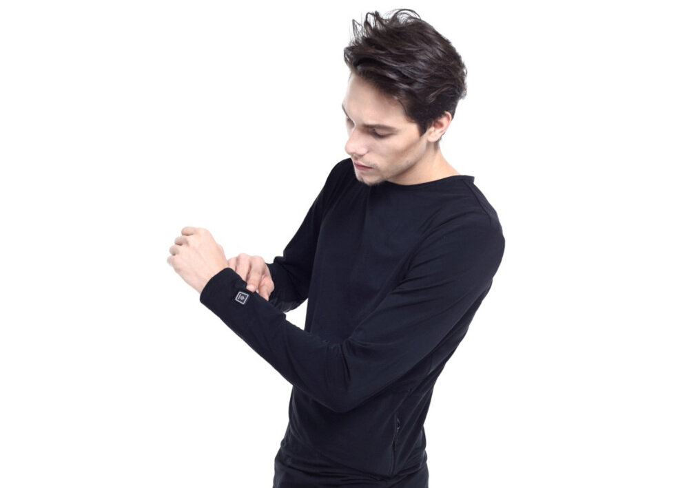 Podgrzewana bluza GLOVII GJ1S (rozmiar S) Czarny czas pracy bateria Li-Poly pojemnosc 2600mAh