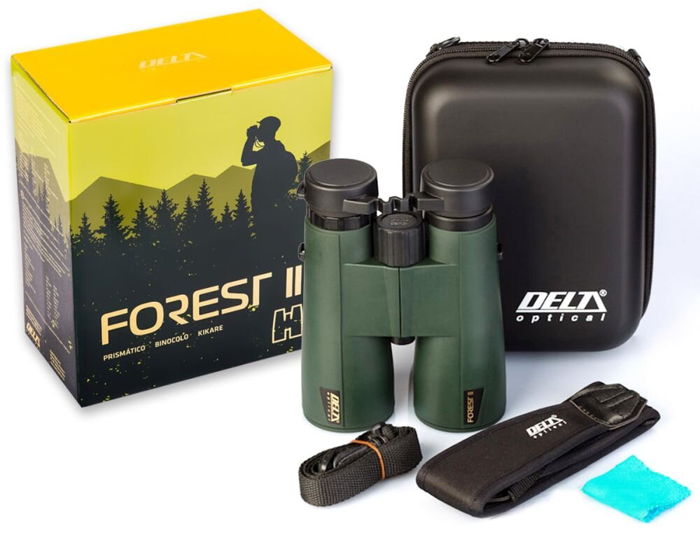 Lornetka DELTA OPTICAL Forest II 10x50 zestaw