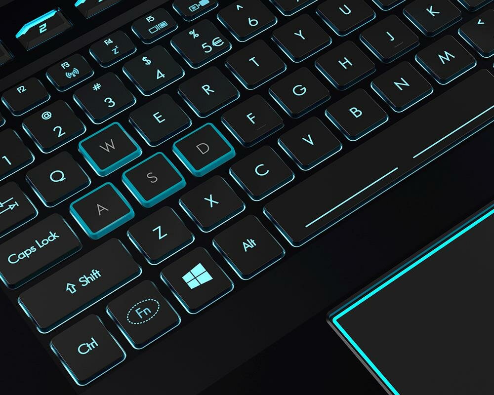 Laptop ACER Predator Helios 500 - klawiatura