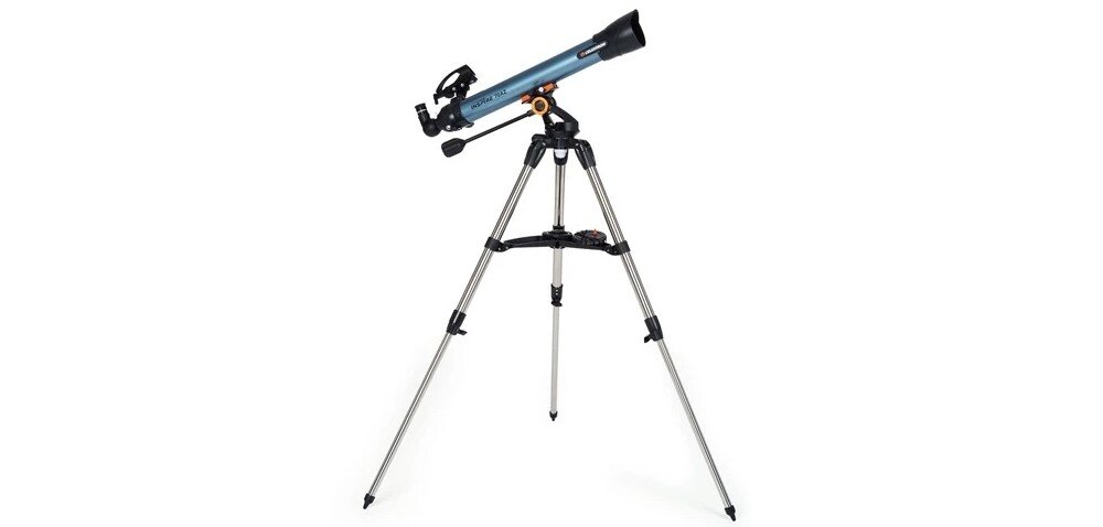 Teleskop CELESTRON Inspire 70 mm z bliska od tyłu   