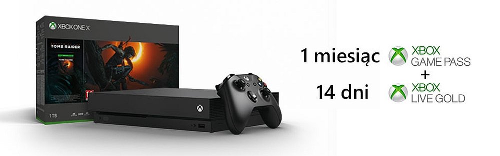 Konsola MICROSOFT XBOX ONE X gra w zestawie