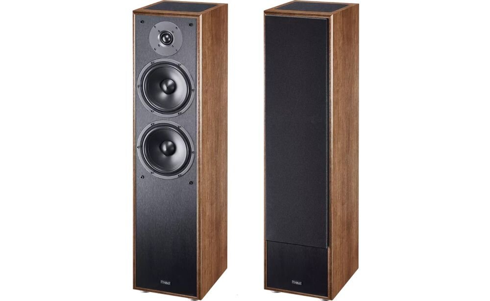 Zestaw Kina Domowego PIONEER VSX-835DAB + MAGNAT MONITOR S80ATM/S10B/S14C przednie kolumny 2,5-drożne bass reflex 90 dB 4 Ohm 160 W, kolumny na białym tle