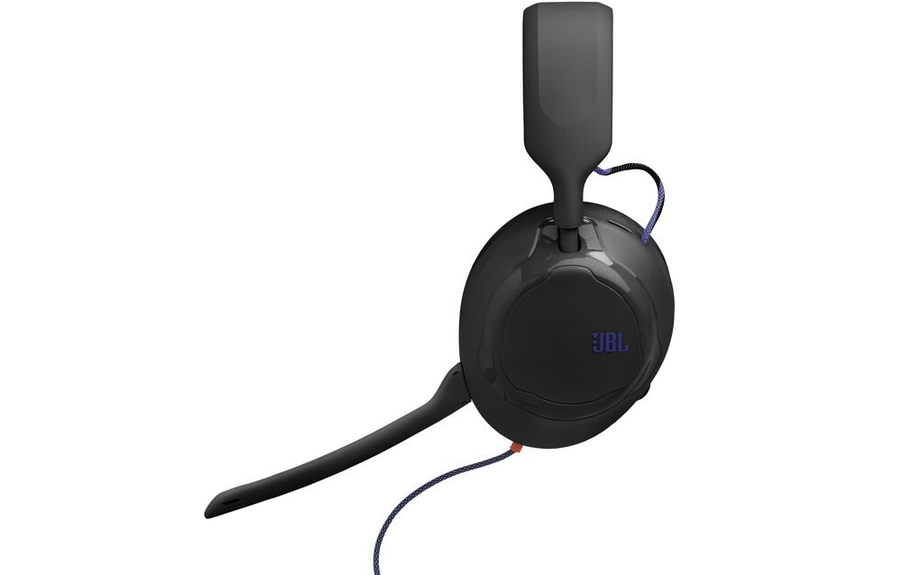 JBL Quantum 120 słuchawki gamingowe, opakowanie FSC, atrament sojowy, plastik z recyklingu, słuchawki na białym tle