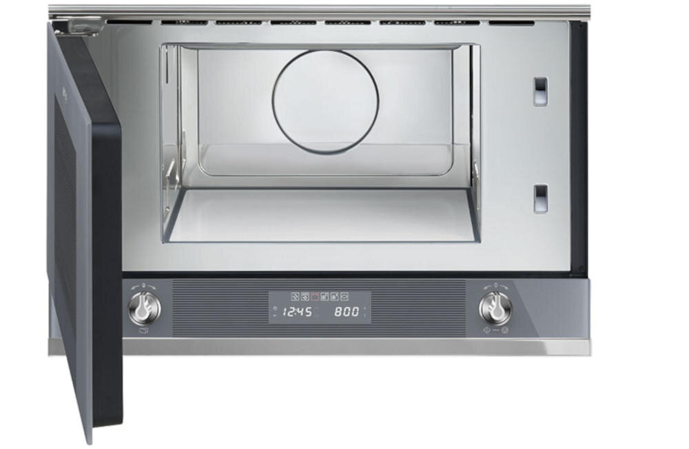 SMEG MP322X1 kuchenka wnętrze stal nierdzewna odporność wysokie temperatury łatwe czyszczenie