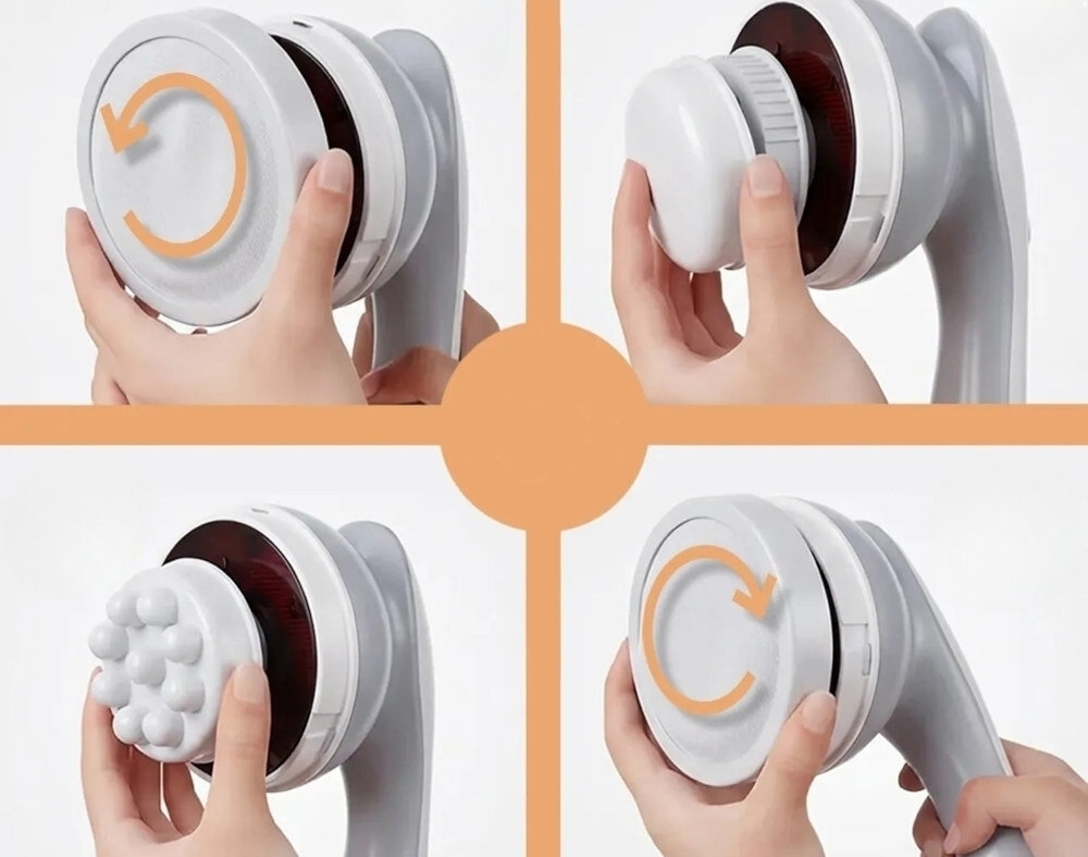 Masażer antycellulitowy MALTEC SkinPulse 113860 zdjęcie lifestyle Pielęgnacja i wygładzenie Głowica peelingująca Głowice wałkowa i falista