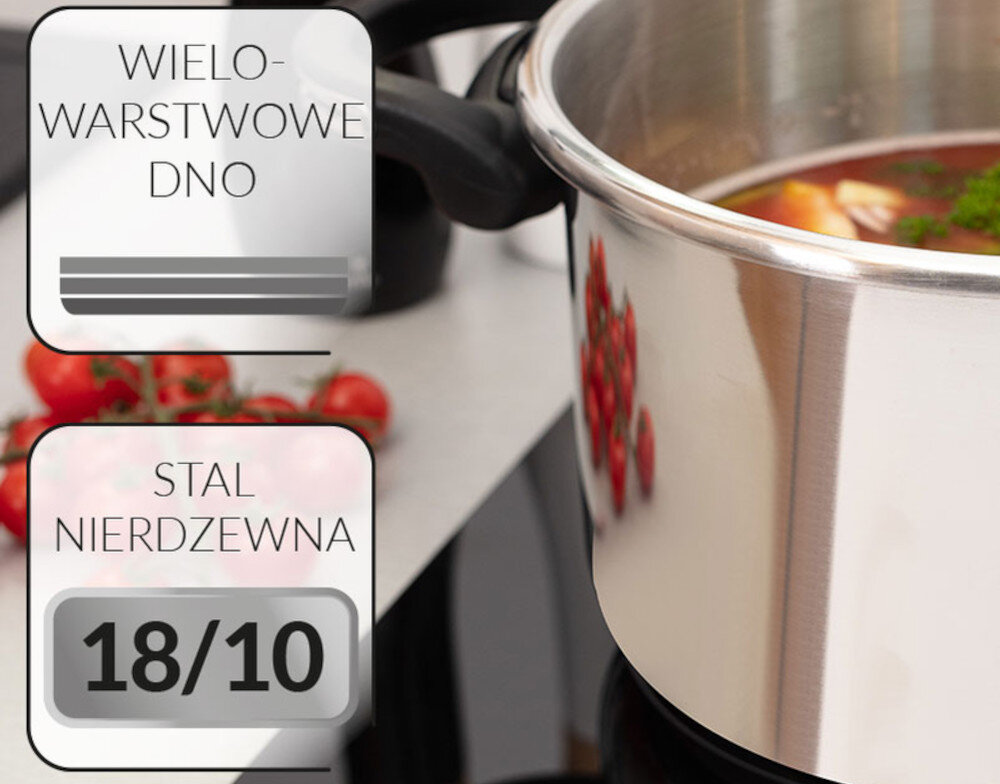 Szybkowar SMILE MGS-08 wysoka jakosc stal nierdzewna 18/10