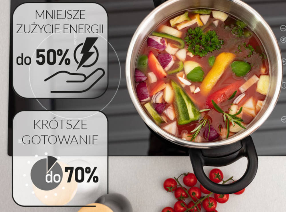 Szybkowar SMILE MGS-08 zalety gotowanie na parze lepsza jakosc potraw oszczednosc