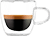 Mała ikona przedstawiająca filiżankę espresso z ciemnym napojem i jasną pianką na wierzchu. Filiżanka jest przezroczysta i ma uchwyt po jednej stronie.
