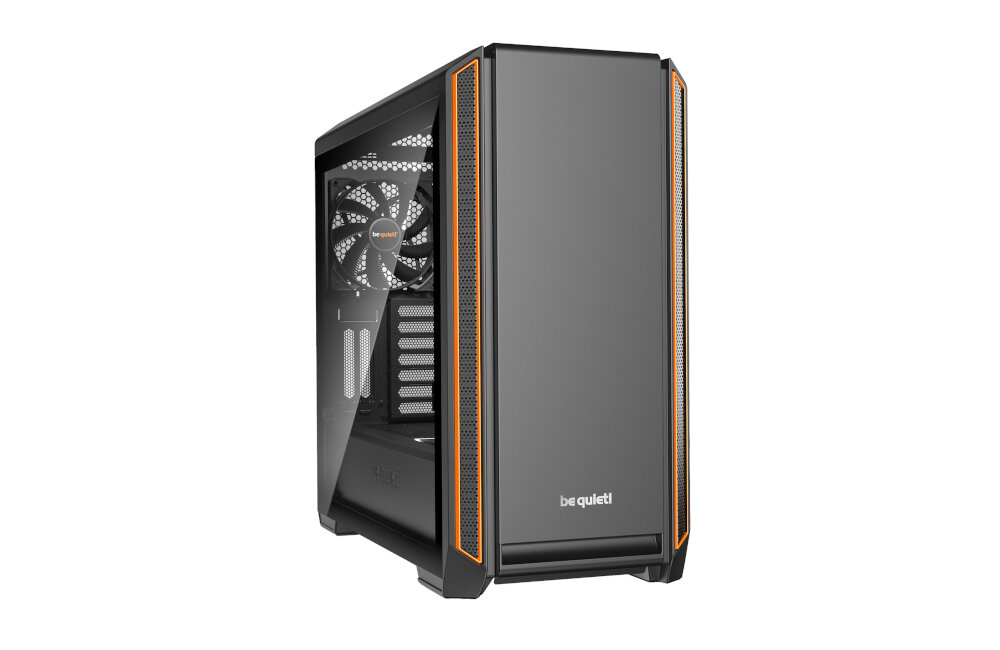 OBUDOWA PC BE QUIET SILENT BASE 601 WINDOW ORANGE cicha praca przepływ powietrza