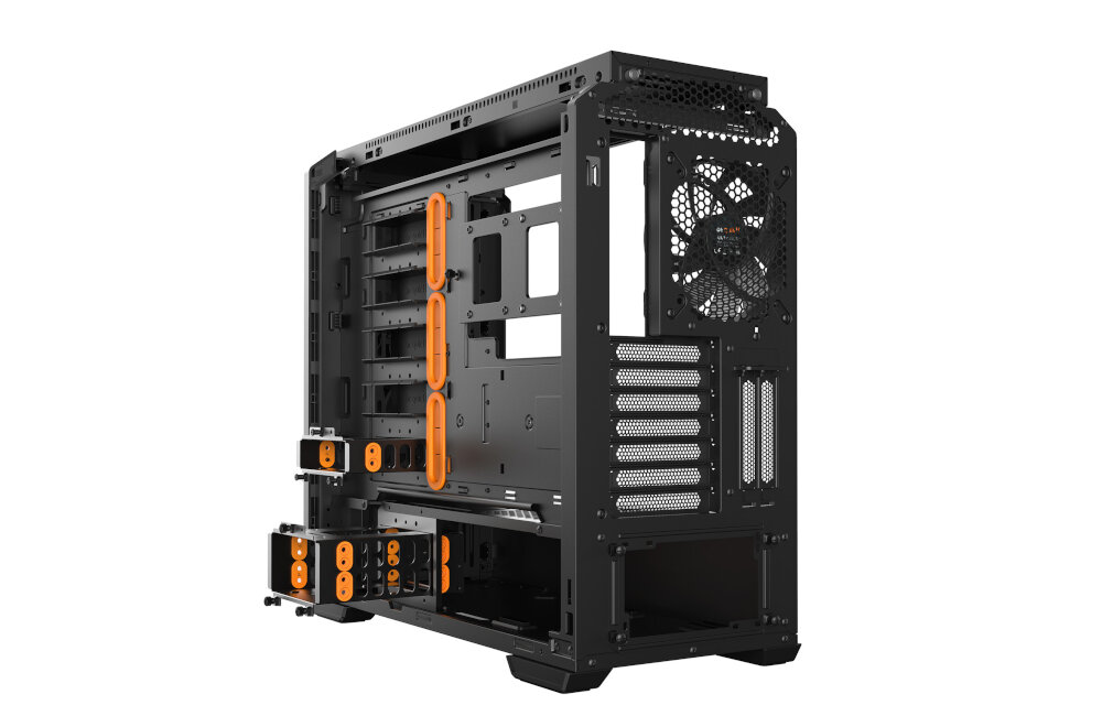 OBUDOWA PC BE QUIET SILENT BASE 601 WINDOW ORANGE maty wyciszający konstrukcja