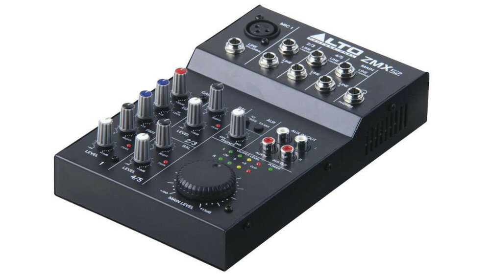 Kontroler DJ ALTO ZMX52  - źródła dźwięku