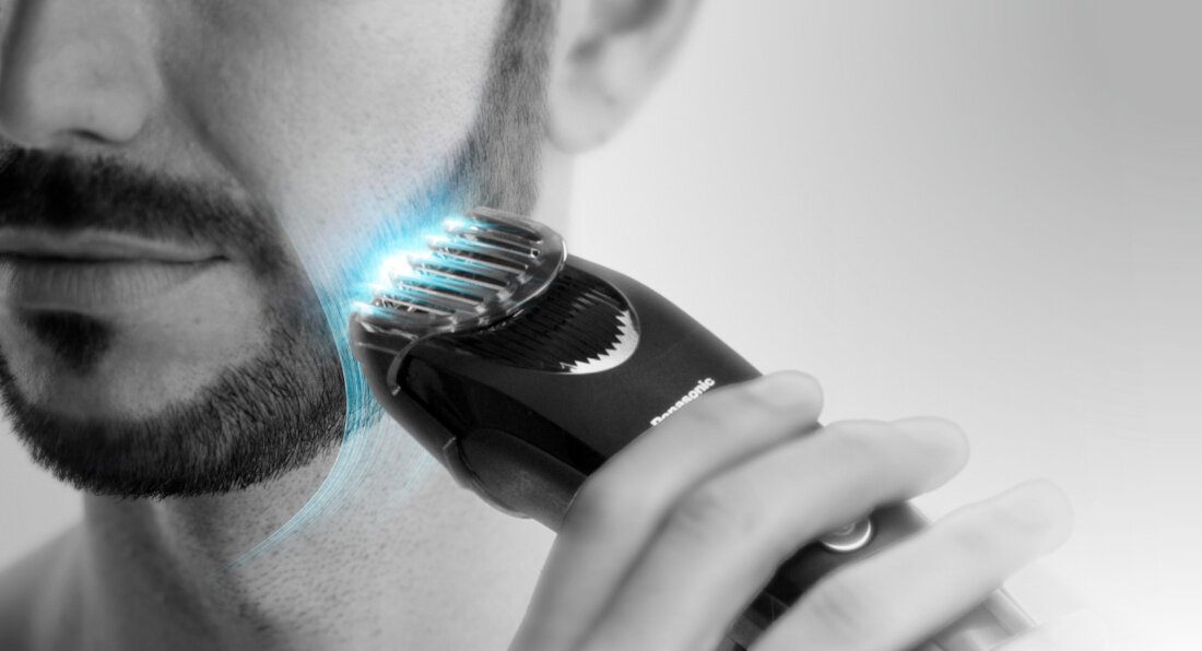 Trymer PANASONIC ER-SB40-K803 praca przewodowa i bezprzewodowa uzytkowanie wygodne korzystanie