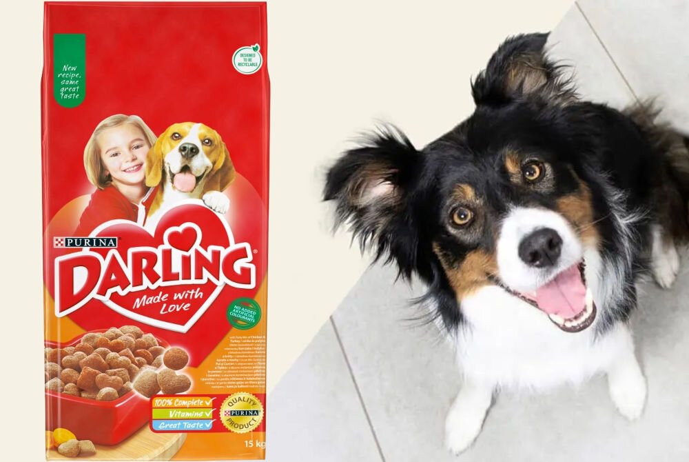 Karma dla psa DARLING Drób 15 kg witaminy zdrowie