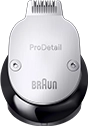 Zbliżenie na głowicę trymera z widocznym napisem \'ProDetail\' oraz logo \'BRAUN\'.