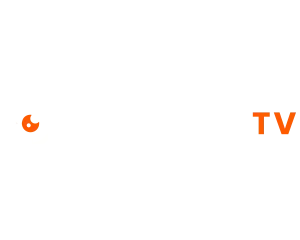 300x240 wybierz tv s85f Logo z napisem \'media expert TV\' w kolorze czarnym i pomarańczowym.
