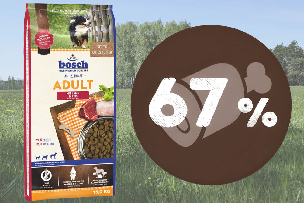 Karma dla psa BOSCH Adult Jagnięcina z ryżem 15 kg wartościowa karma