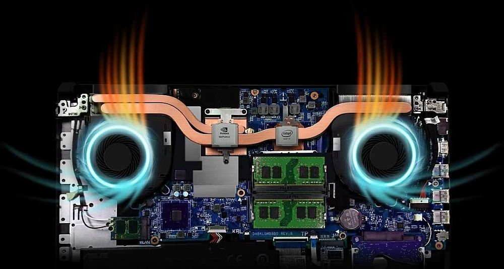 Laptop Gamingowy ASUS TUF Gaming FX504 - Chłodzenie