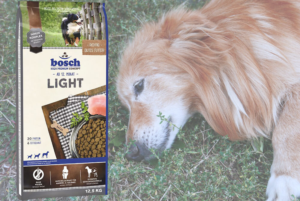 Karma dla psa BOSCH Light Drób 12.5 kg dodatki witaminy minerały