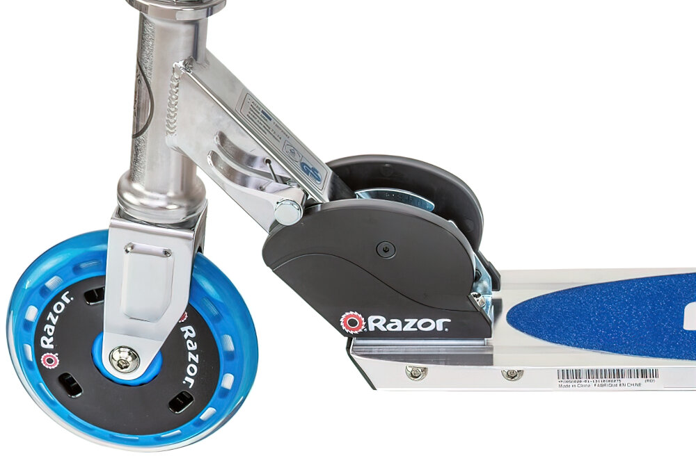 Hulajnoga dla dzieci RAZOR A125 GS Niebieski koła duże 12-calowe wysokiej jakości łożyska klasy ABEC 5 niskie opory toczenia z wysokiej jakości poliuretanu