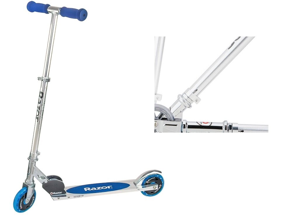 Hulajnoga dla dzieci RAZOR A125 GS Niebieski waga 2 kg prosty system składania zajmuje niewiele miejsca