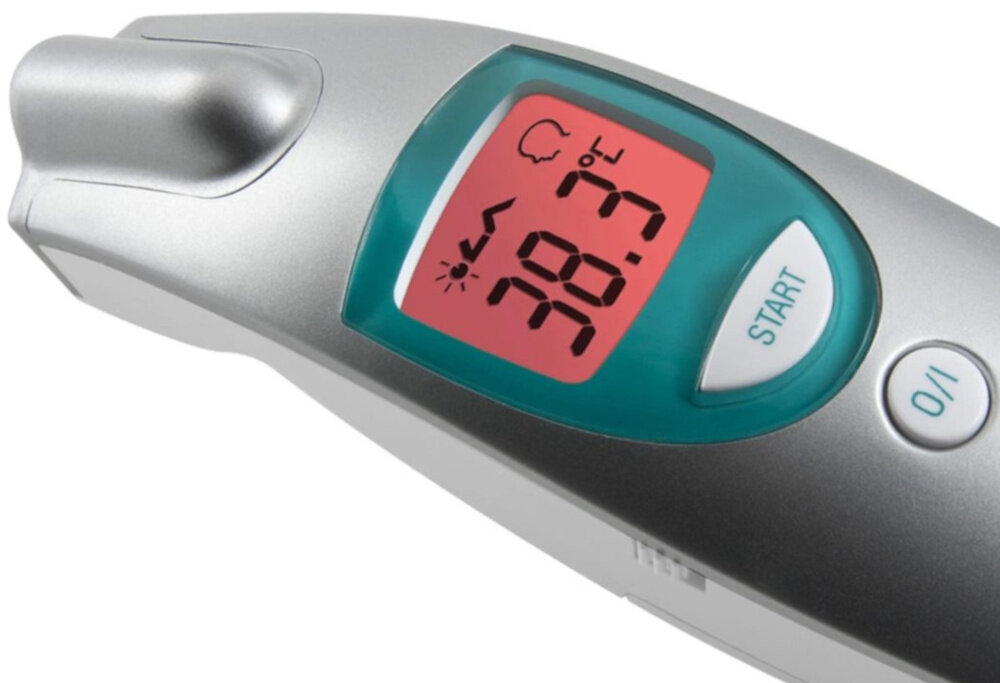 Termometr MEDISANA FTN 76120 temperatura funkcja alarmu wyswietlacz LCD funkcja automatycznego wylaczenia