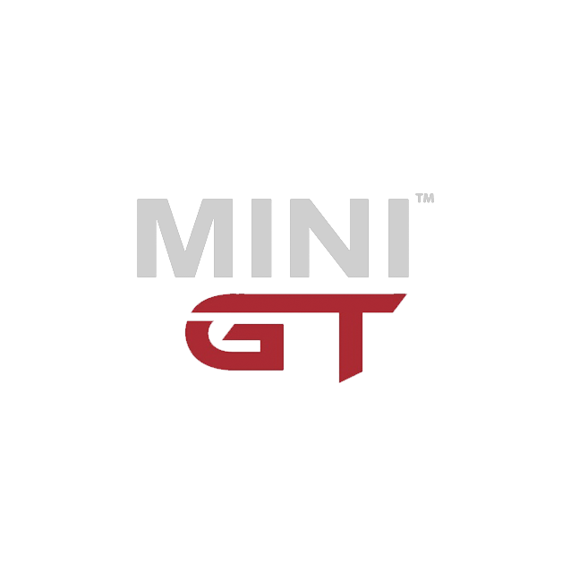 Logo z napisem \'MINI GT\' na przezroczystym tle, gdzie \'MINI\' jest w kolorze białym, a \'GT\' w kolorze czerwonym.