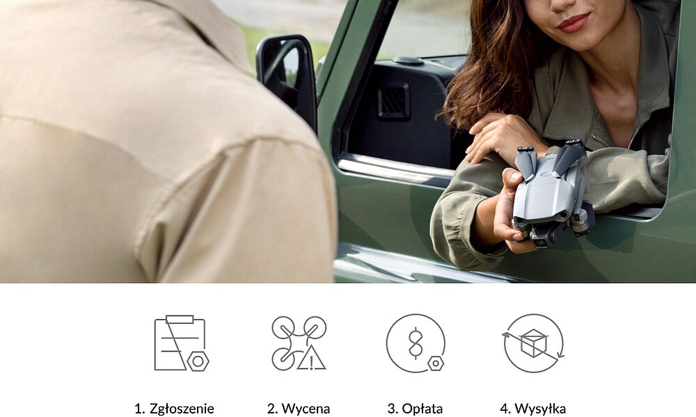 Karta DJI Care Refresh dron gimbal serwis gwarancja wymiana części usługa kod