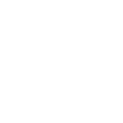 Biały symbol recyklingu z trzema strzałkami tworzącymi trójkąt, wewnątrz którego znajduje się dom.