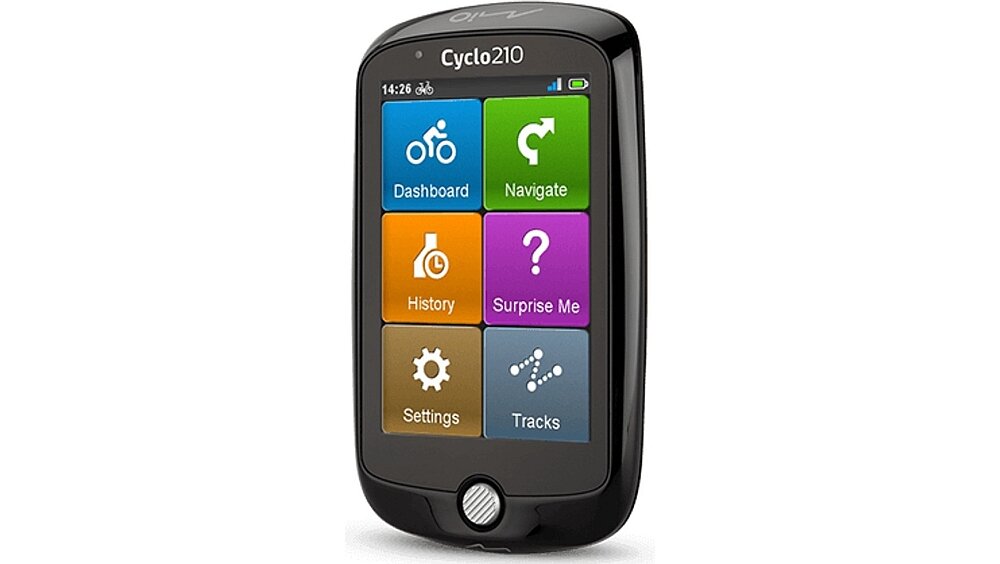 Nawigacja MIO Cyclo 210 rowerowa mapy ekran sterowanie bateria