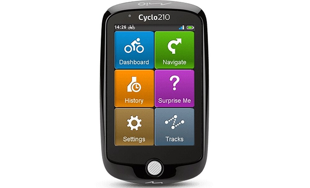 Nawigacja MIO Cyclo 210 rowerowa mapy ekran sterowanie bateria