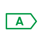 Ikona przedstawia zielony symbol w kształcie strzałki z literą \'A\' w środku.