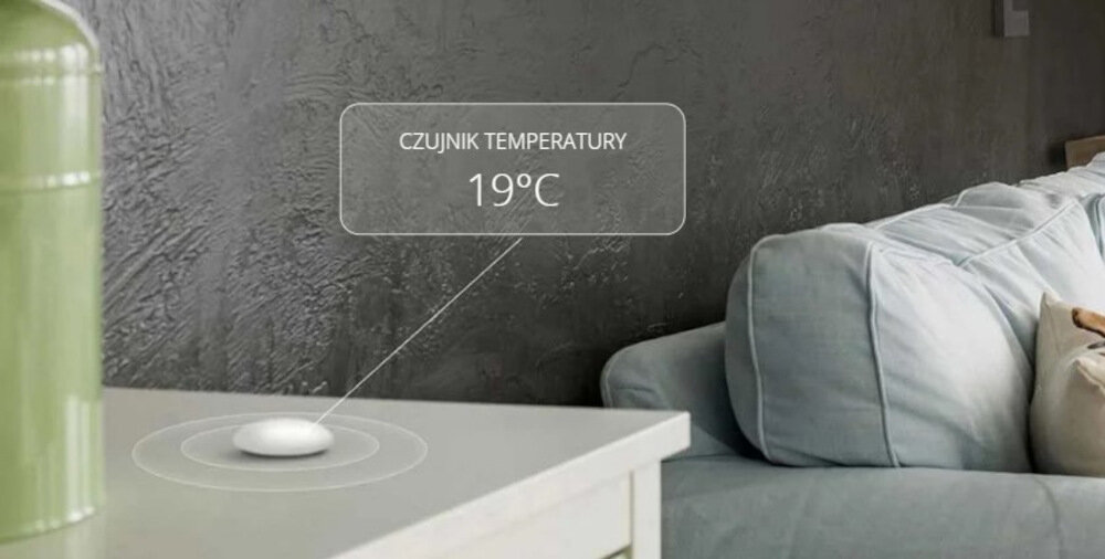 Czujnik temperatury FIBARO FGBRS-001 technologia Z-Wave konfiguracja dzialania wspolpraca z aplikacja Apple HomeKit sterowanie z dowolnego miejsca na swiecie