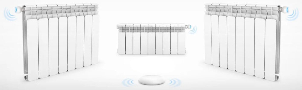 Czujnik temperatury FIBARO FGBRS-001 precyzyjne sterowanie ogrzewaniem wspoldzialanie z 3 glowicami termostatycznymi zakres temperatury od 0 do +40 stopni