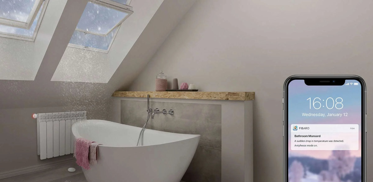 Głowica termostatyczna FIBARO asystenci wirtualni google amazon alexa assistant