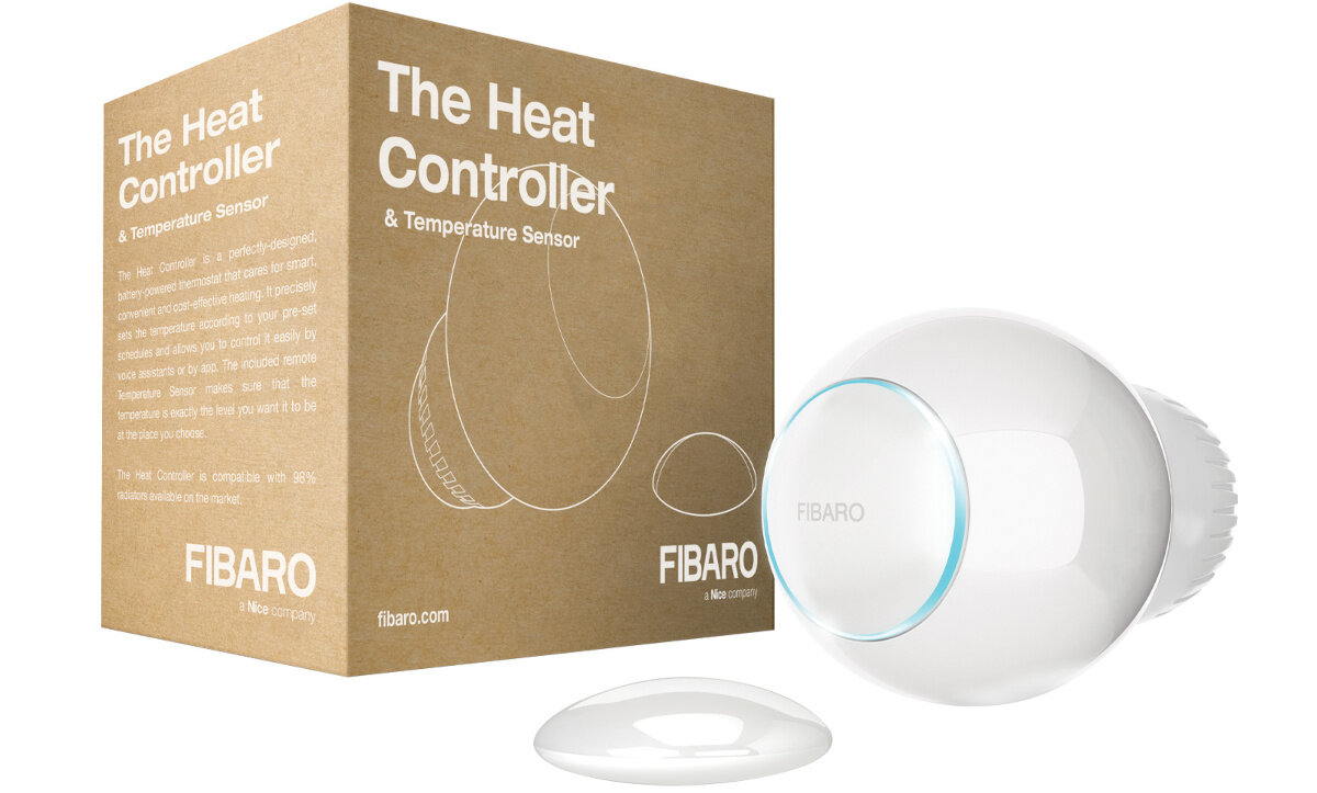 Głowica termostatyczna FIBARO opakowanie wyposażenie