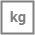 Ikona przedstawia szary kwadrat z białymi literami \'kg\' na środku.