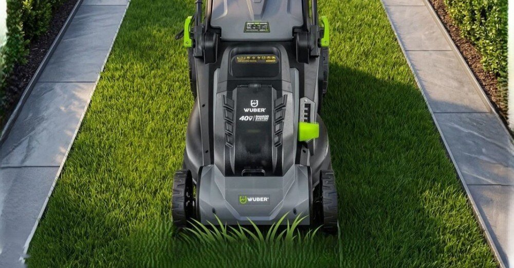Kosiarka akumulatorowa WUBER W05802 43 cm, 4 Ah, 40 V, silnik bezszczotkowy, kosz 45L, 1 akumulator 4 Ah