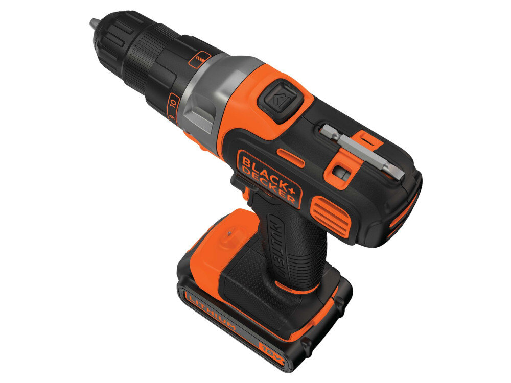 Wiertarko-wkrętarka BLACK&DECKER Multievo MT218K-QW dioda LED uchwyt na bity