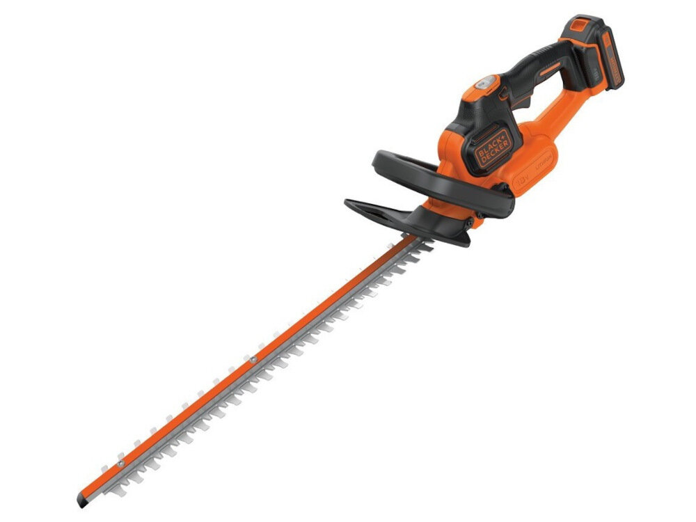 Nożyce do żywopłotu BLACK&DECKER GTC18502PC akumulatorowe wydajne praktyczne narzędzia ogrodowe łatwe precyzyjne przycinanie bezprzewodowe wydajny silnik ostre ostrza ergonomiczna konstrukcja mobilność precyzja skuteczność