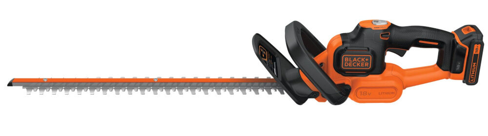 Nożyce do żywopłotu BLACK&DECKER GTC18502PC akumulatorowe ergonomiczny design wyprofilowana rękojeści antypoślizgowy uchwyt