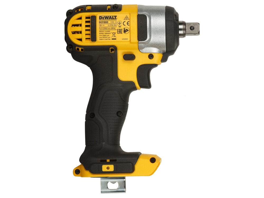 Klucz udarowy DEWALT DCF880N mechanizm udarowy wysoki moment obrotowy 203 Nm liczba udarów 2700 na minutę
